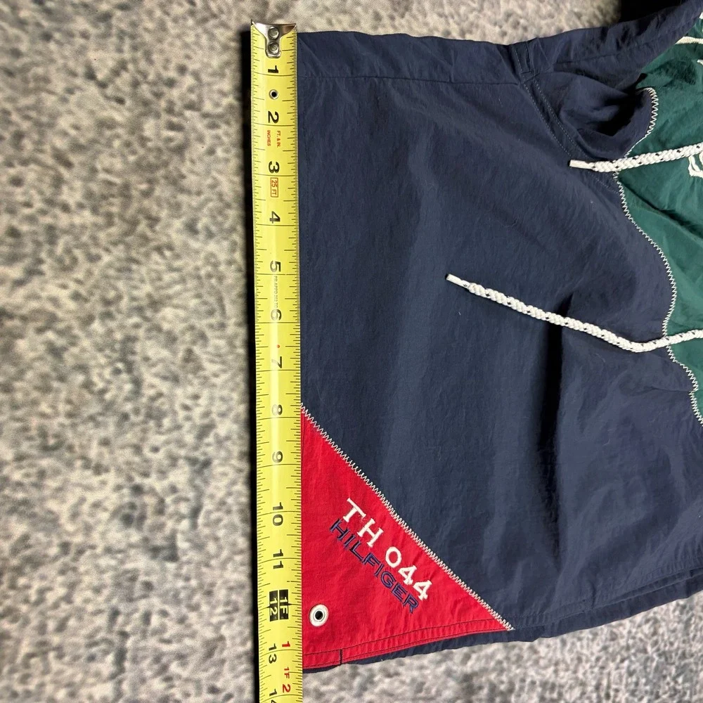 VTG 90s Tommy Hilfiger Sailing Gear Shorts Nylon Large Colorblock Swim Trunks
